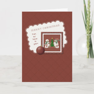 From Our House - Snowmen Family Holiday Card