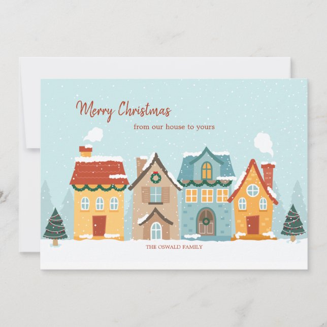 From Our House to Yours Holiday Card (Front)