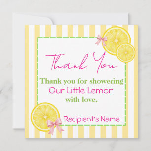 From Our Little Lemon Thank You Card