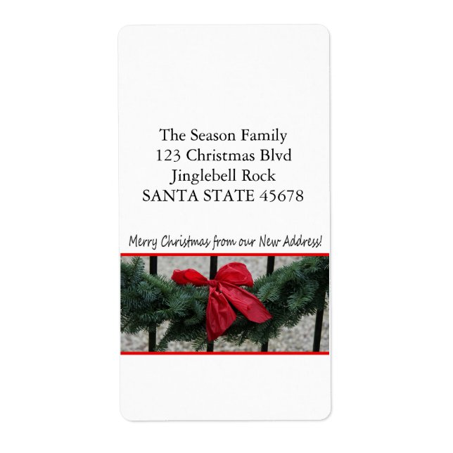 From our new address Christmas Wreath (Front)