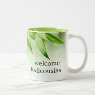 From Paper To People Logo/#allcousins Two-Tone Mug