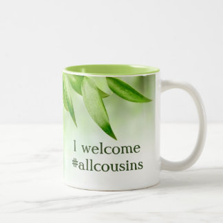 From Paper To People Logo/#allcousins Two-Tone Mug