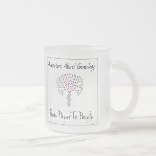 From Paper To People Logo Glass Mug