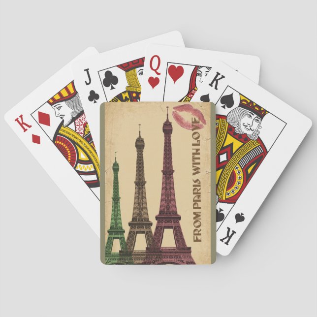 From Paris With Love Playing Cards (Back)