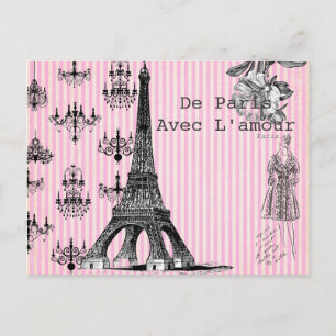 From Paris, With Love Postcard
