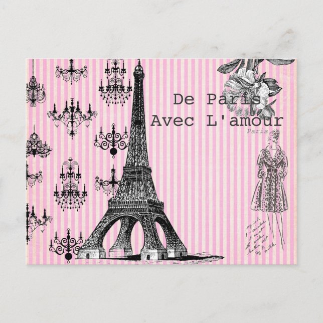 From Paris, With Love Postcard (Front)