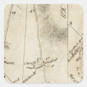 From Philadelphia to Annapolis Maryland 54 Square Sticker