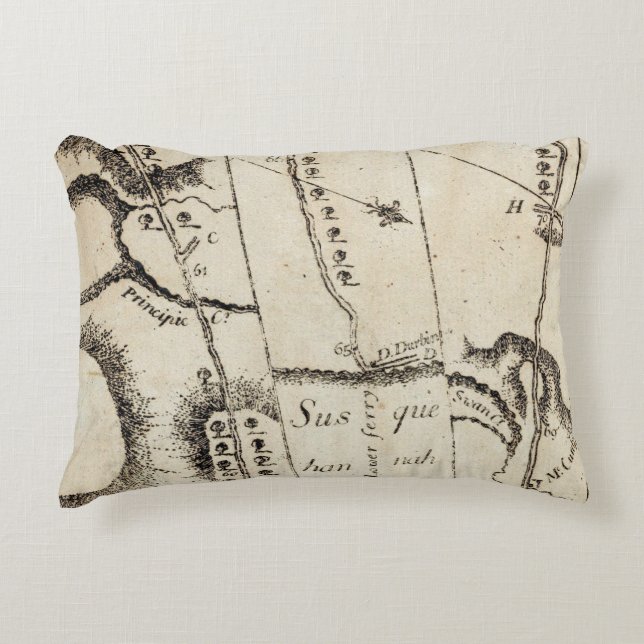 From Philadelphia to Annapolis Md 56 Decorative Cushion (Front)