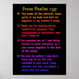 From Psalm 139 Poster