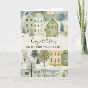 From Realtor to Client Winter Congratulations Card