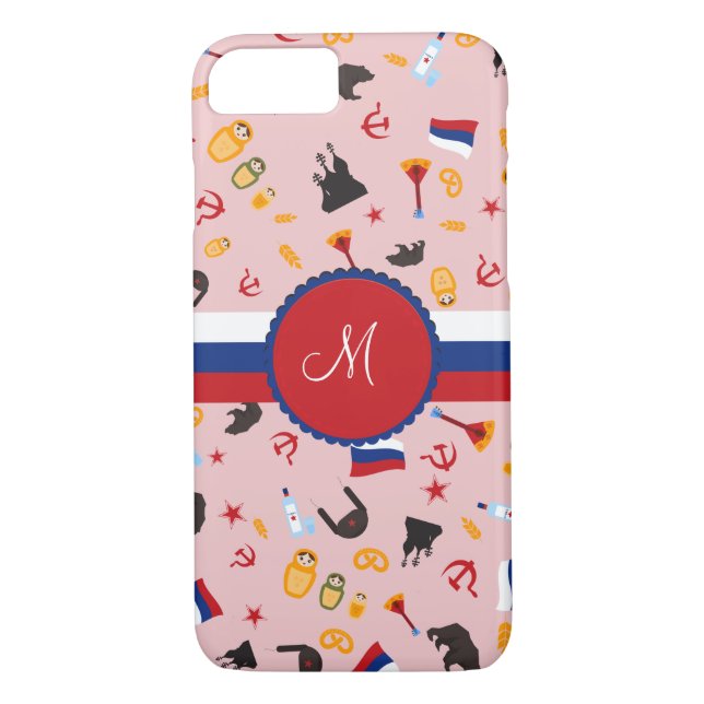 From Russia With Love- Russian Monogram Case-Mate iPhone Case (Back)