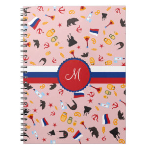 From Russia With Love- Russian Monogram Notebook