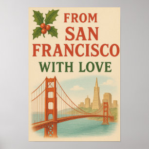 From San Francisco With Love – Vintage Christmas Poster