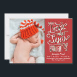 From Santa Birth Announcement Christmas Card<br><div class="desc">Celebrate the season with this modern and stylish holiday card from Berry Berry Sweet. Visit WWW.BERRYBERRYSWEET.COM for more of our stylish holiday collections.</div>