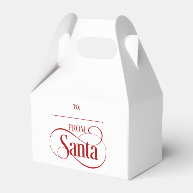 From Santa Claus Christmas Holiday Favour Box (Front Side)