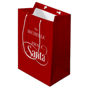 From Santa Claus Christmas Holiday Gift Bag