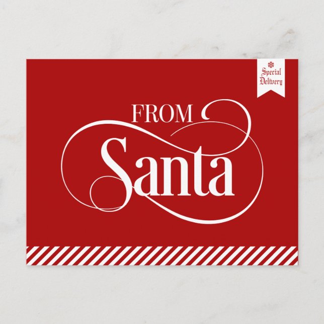 From Santa Claus Christmas Holiday Postcard (Front)