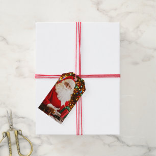 From Santa Claus Christmas Red Gift Tags