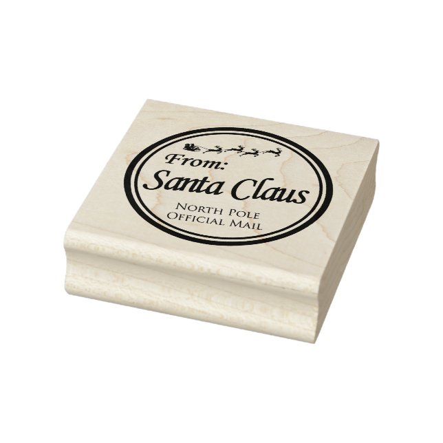 From Santa Claus North Pole Official Mail Rubber Stamp (Stamp)