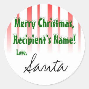 From "Santa" gift tag
