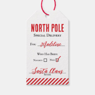From Santa Gift Tag for Kids Editable
