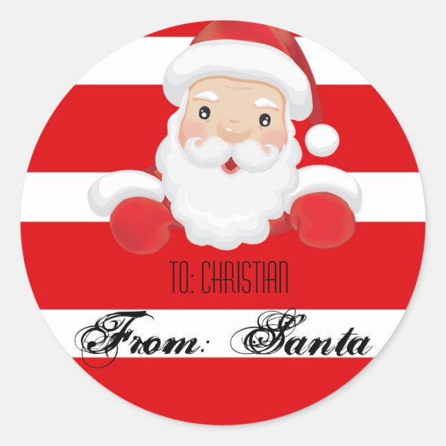 From Santa labels (Front)