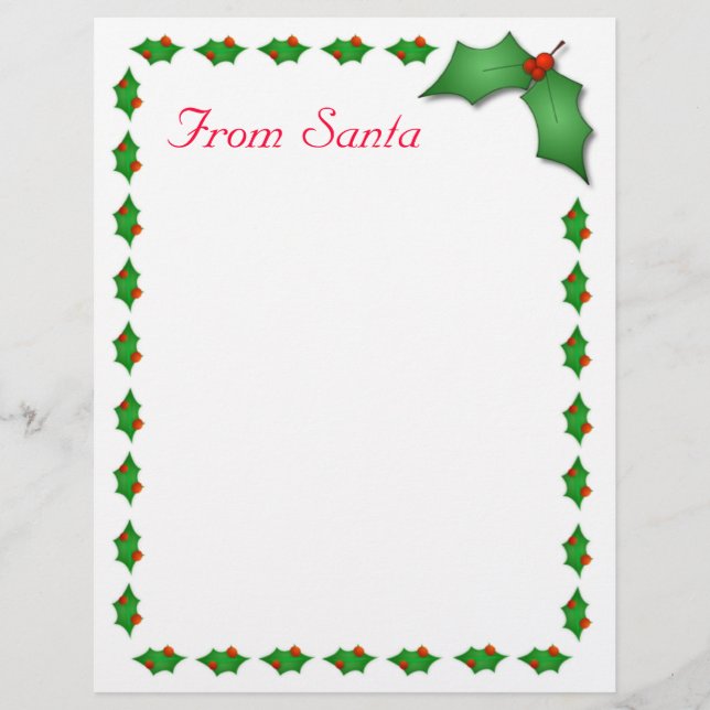 From Santa Letter (Front)