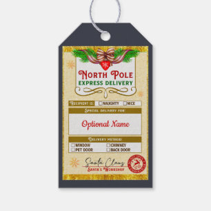 From Santa North Pole Express Naughty or Nice Gift Tags