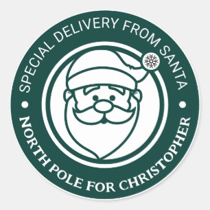 From Santa Stickers North Pole Christmas Holiday