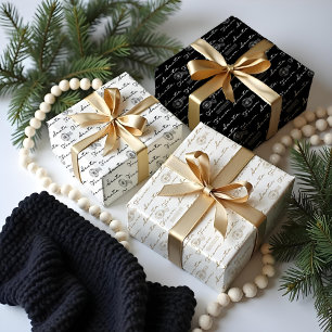 From Santa Vintage Postage Mail Parcel White Wrapping Paper Sheet