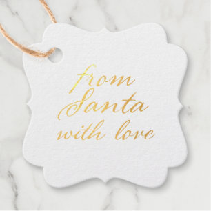 from Santa with Love Favour Tags