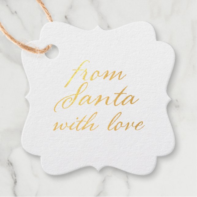 from Santa with Love Favour Tags (Front)