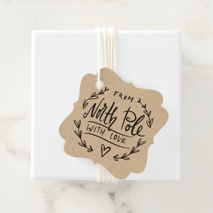 From Santa With Love North Pole Gift Favour Tags
