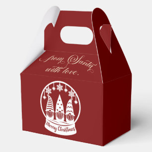 From Santa With Love Snow Globe Gnomes Favour Box