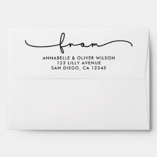 From Script Simple Return Address  Envelope