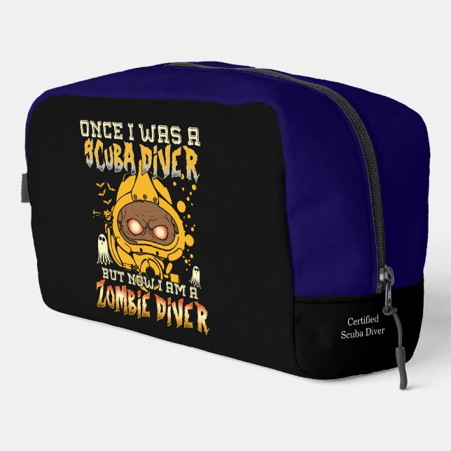 From Scuba Diver to Zombie Diver Adventure Dopp Kit (Right Corner)