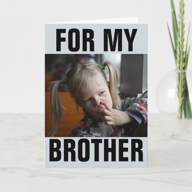 FROM SISTER TO BROTHER FUNNY NOSE PICKING CARDS (Front)