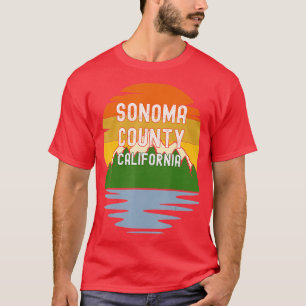 From Sonoma County California Vintage Sunset T-Shirt
