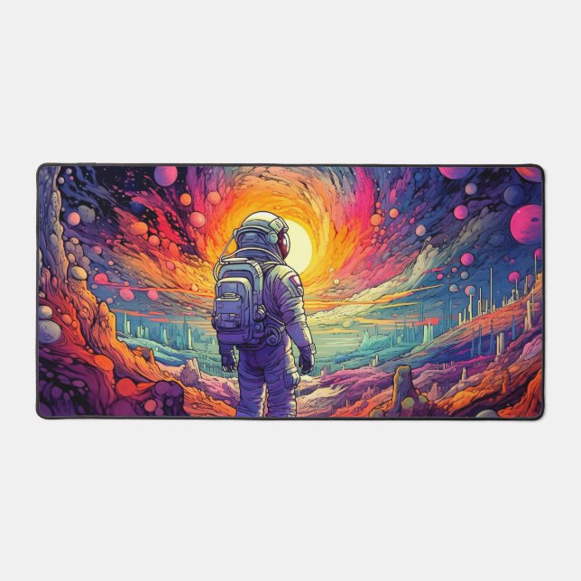 From Space & Beyond Illustration Desk Mat (Front)