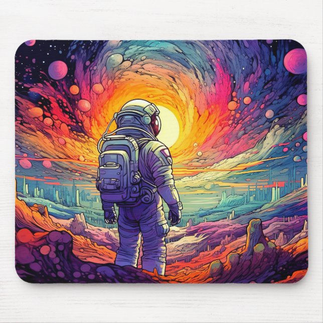 From Space & Beyond Illustration Mouse Mat (Front)