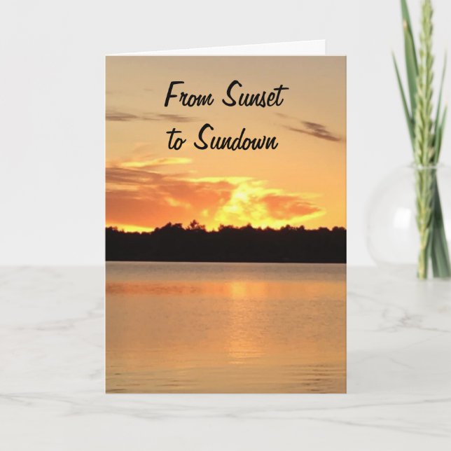 FROM SUNSET TO SUNDOWN SPECIAL CHRISTMAS WISHES HOLIDAY CARD (Front)
