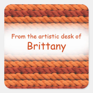 From the artistic desk of custom yarn stickers