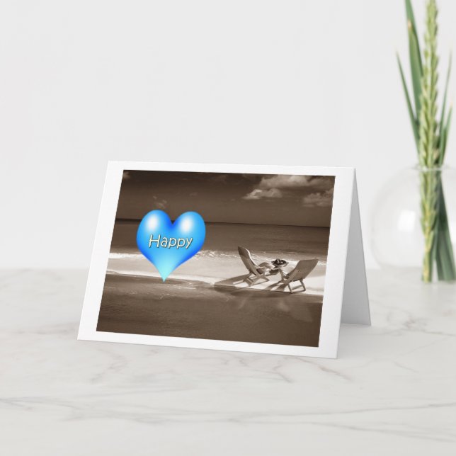 FROM THE BEACH-HAPPY HOLIDAY/NEW YEAR HOLIDAY CARD (Front)