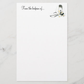 From the bedpan of... stationery