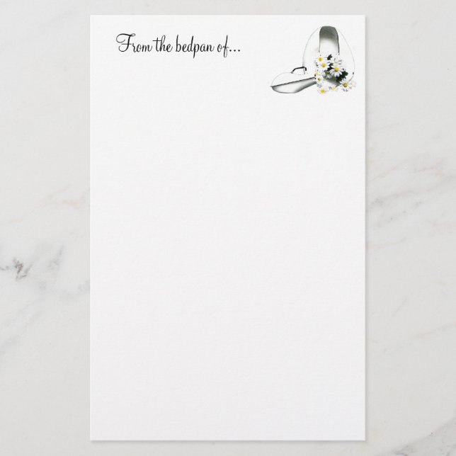 From the bedpan of... stationery (Front)