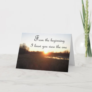 From The Beginning - Anniversary Card for Husband