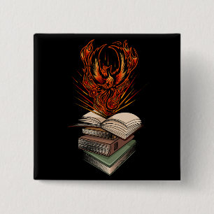 From The Books 15 Cm Square Badge