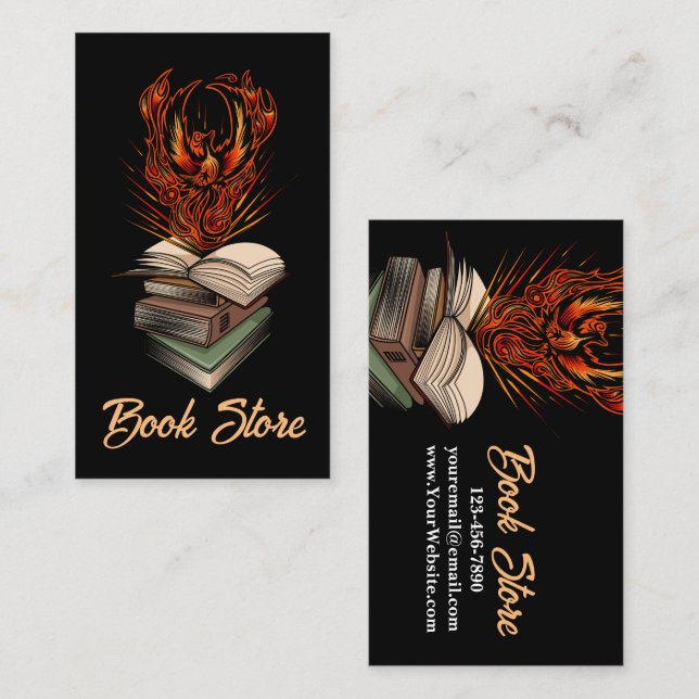From The Books Book Store Business Card (Front/Back)
