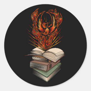 From The Books Classic Round Sticker
