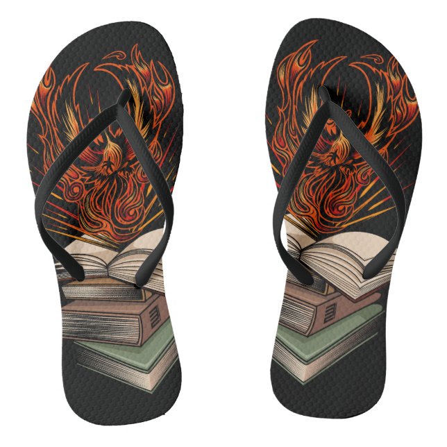 From The Books Flip Flops (Footbed)
